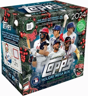 Topps 2024 Baseball Holiday Mega Box: Holiday-Themed Trading Cards, 100 Pieces