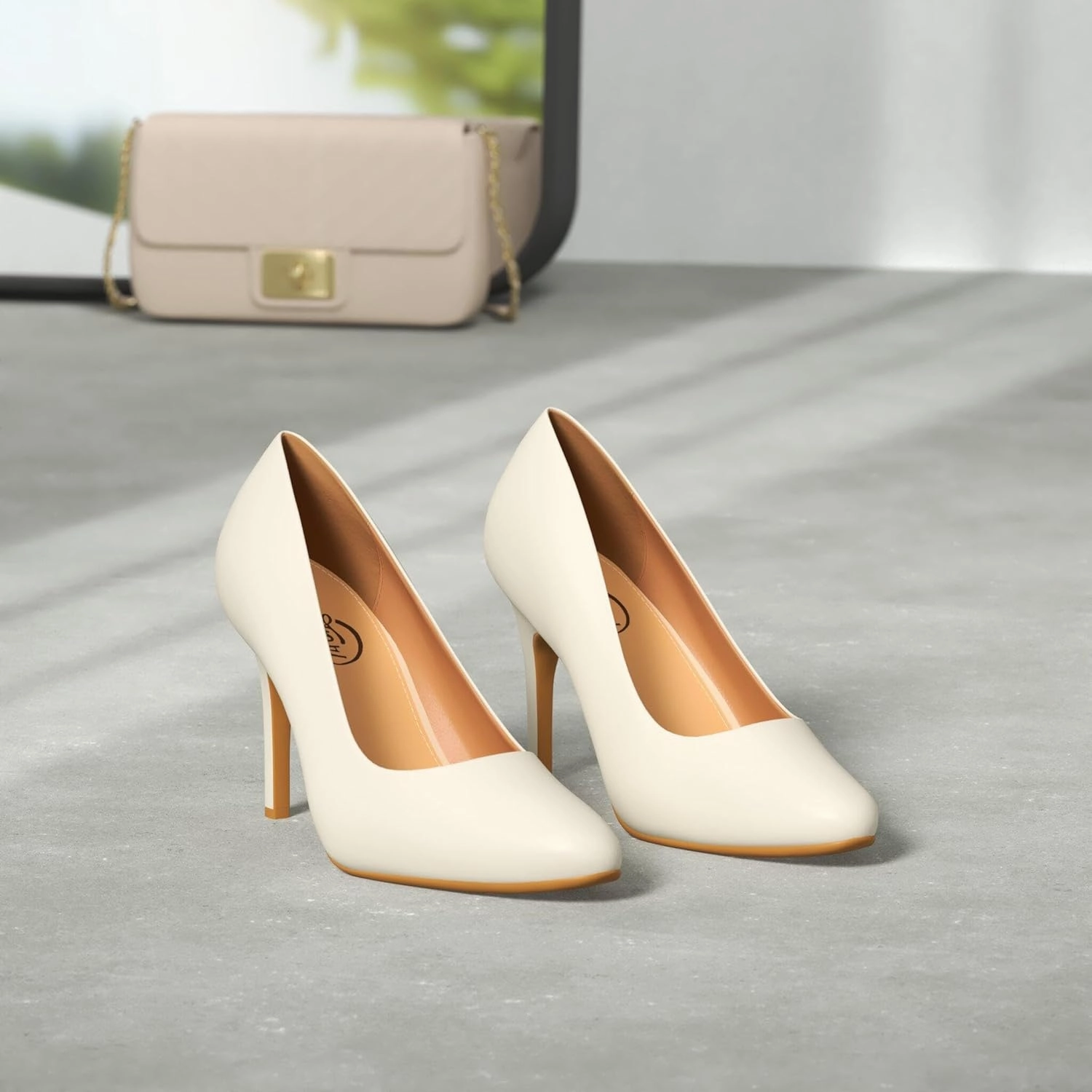 Trary Women’s Slingback Pumps, Black Heels Gold Heels Nude Pink Red Heels, Pointed Toe High Heels for Women Sexy Stiletto Heels Buckle Ankle Strap Closed Toe Pumps Office Party Prom Dress Shoes