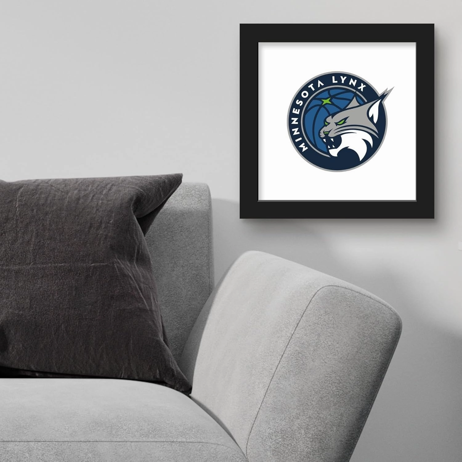 Trends International Gallery Pops WNBA Minnesota Lynx - Global Logo Wall Art, 12" x 12" Gallery Pops Wall Art, Black Framed Version