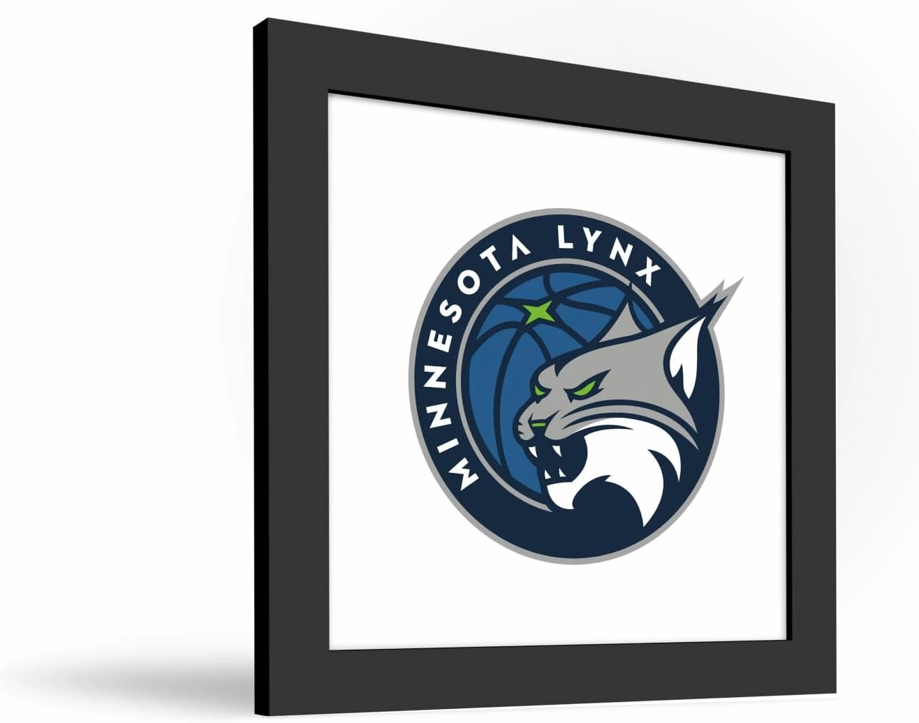Trends International Gallery Pops WNBA Minnesota Lynx - Global Logo Wall Art, 12" x 12" Gallery Pops Wall Art, Black Framed Version