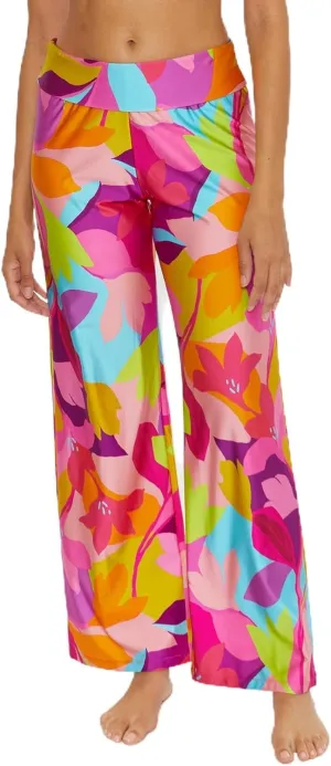 Trina Turk womens Swim Pants, Casual, Wide Leg, Beach Cover Ups for Women