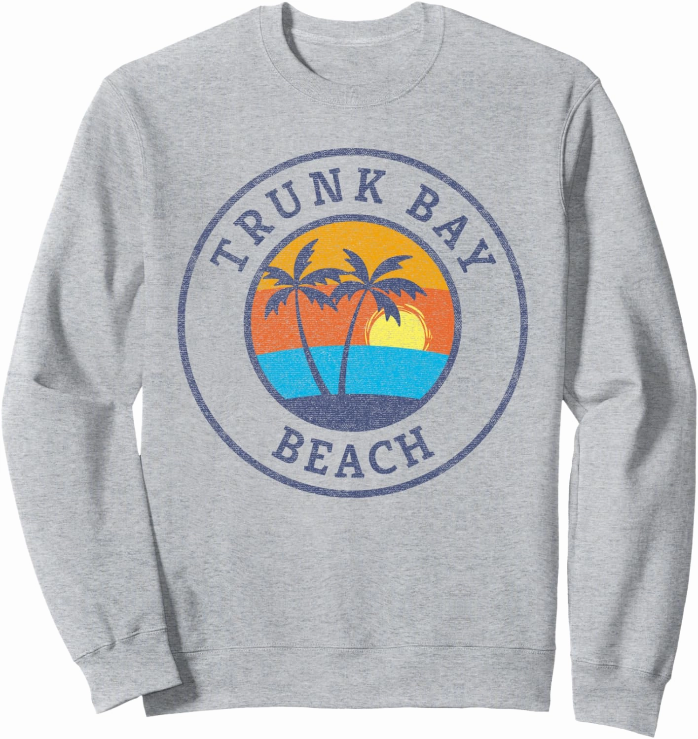 Trunk Bay Beach St John USVI Vintage Distressed Sweatshirt