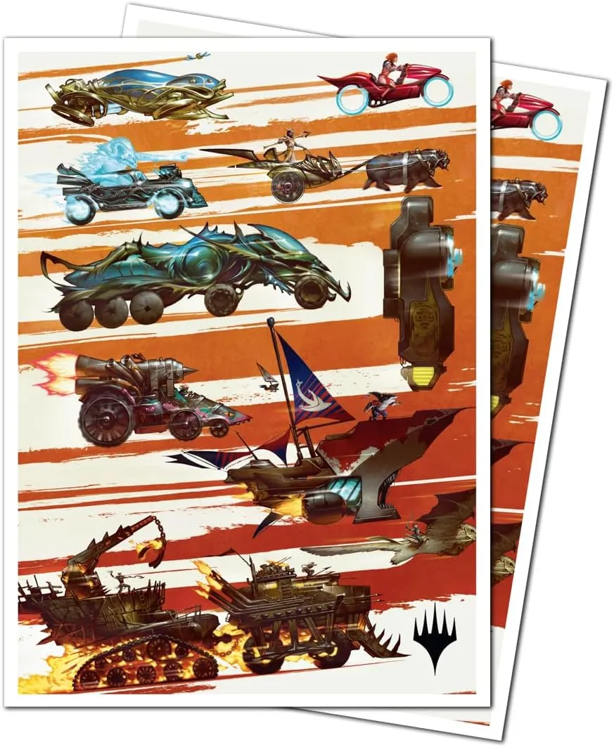 Ultra PRO - Aetherdrift Finish Line Bundle Key Art 105ct APEX™ Deck Protector Sleeves for Magic: The Gathering, Sports Cards, MTG, D&D Cards, Sized to Fit Standard Size Cards, Gaming Accessory
