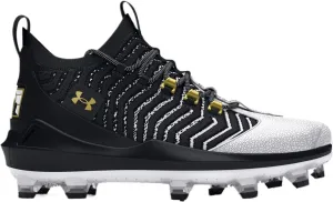 Under Armour Harper 9 Pro TPU - Men's (Black/White/Metallic Gold)