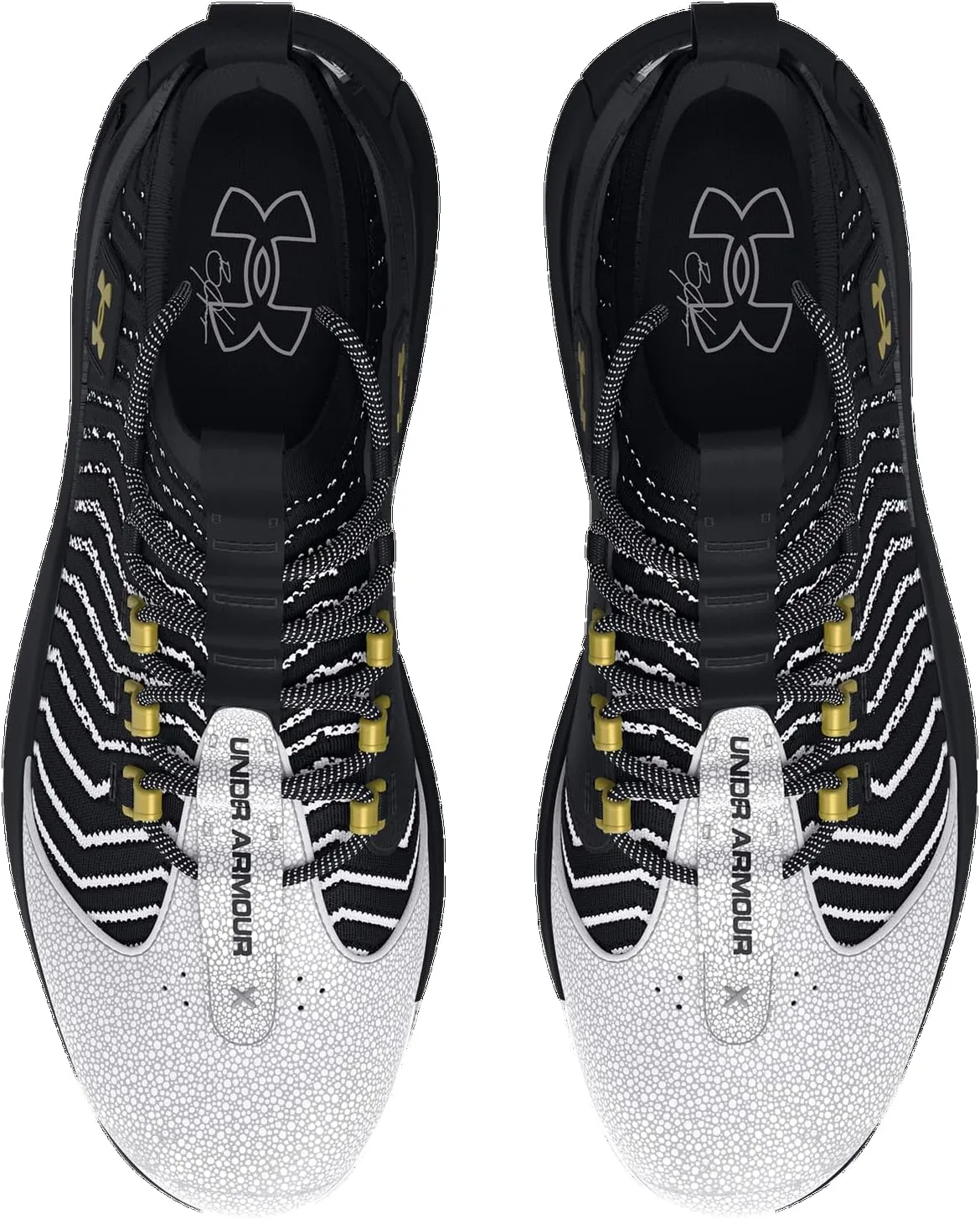 Under Armour Harper 9 Pro TPU - Men's (Black/White/Metallic Gold)