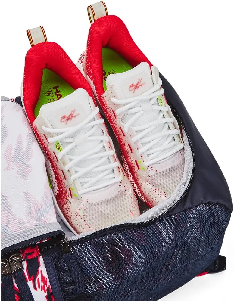 Under Armour Unisex-Adult Utility Baseball Backpack Print, (411) Midnight Navy/Midnight Navy/Metallic Gold, One Size Fits All