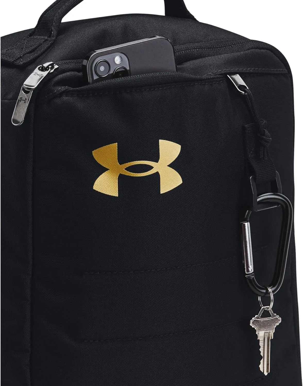 Under Armour Unisex Adult's Modern or Contemporary, Black / / Metallic Gold, One Size
