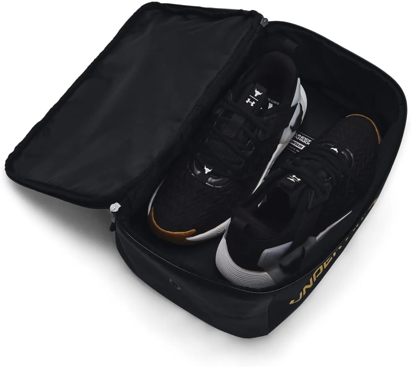 Under Armour Unisex Adult's Modern or Contemporary, Black / / Metallic Gold, One Size