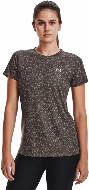Under Armour - Womens Tech Nova SSC T-Shirt, Color Fresh Clay/Tin/Metallic Silver (176), Size: X-Small