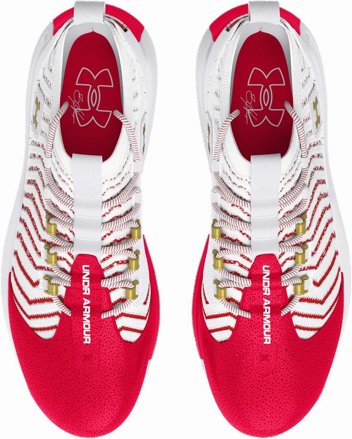 Under Armour Harper 9 Pro TPU - Men's (White/Red/Metallic Gold)