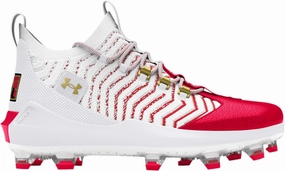 Under Armour Harper 9 Pro TPU - Men's (White/Red/Metallic Gold)
