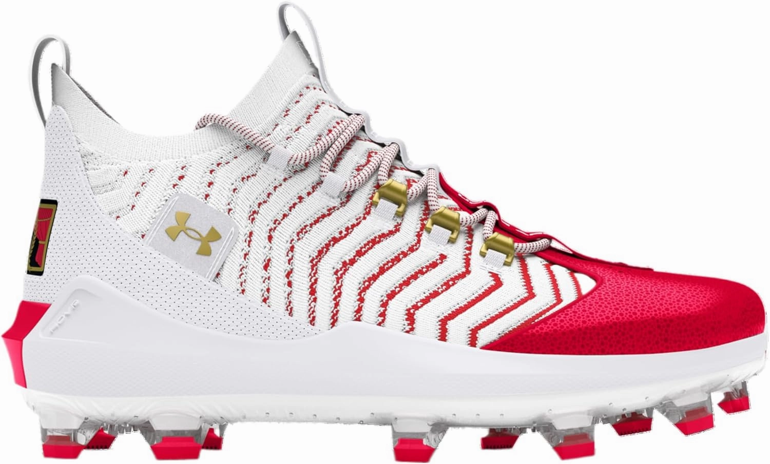 Under Armour Harper 9 Pro TPU - Men's (White/Red/Metallic Gold)
