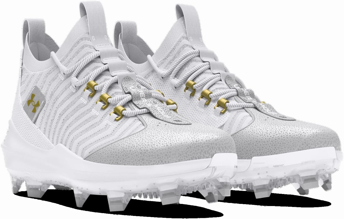 Under Armour Harper 9 Pro TPU - Men's (White/White/Metallic Gold)