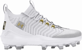 Under Armour Harper 9 Pro TPU - Men's (White/White/Metallic Gold)