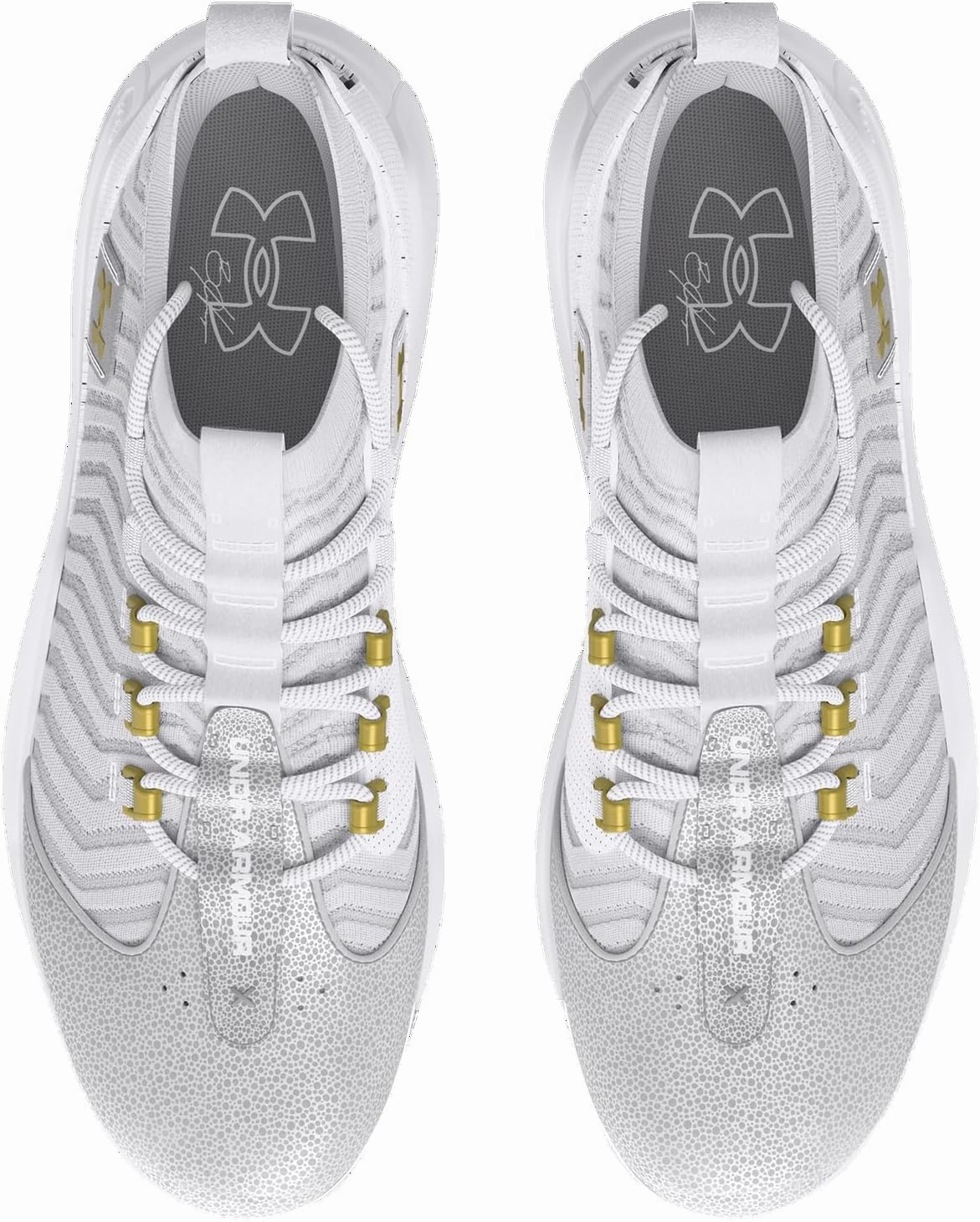 Under Armour Harper 9 Pro TPU - Men's (White/White/Metallic Gold)