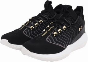 Under Armour Harper 9 Turf - Men's (Black/White/Metallic Gold)