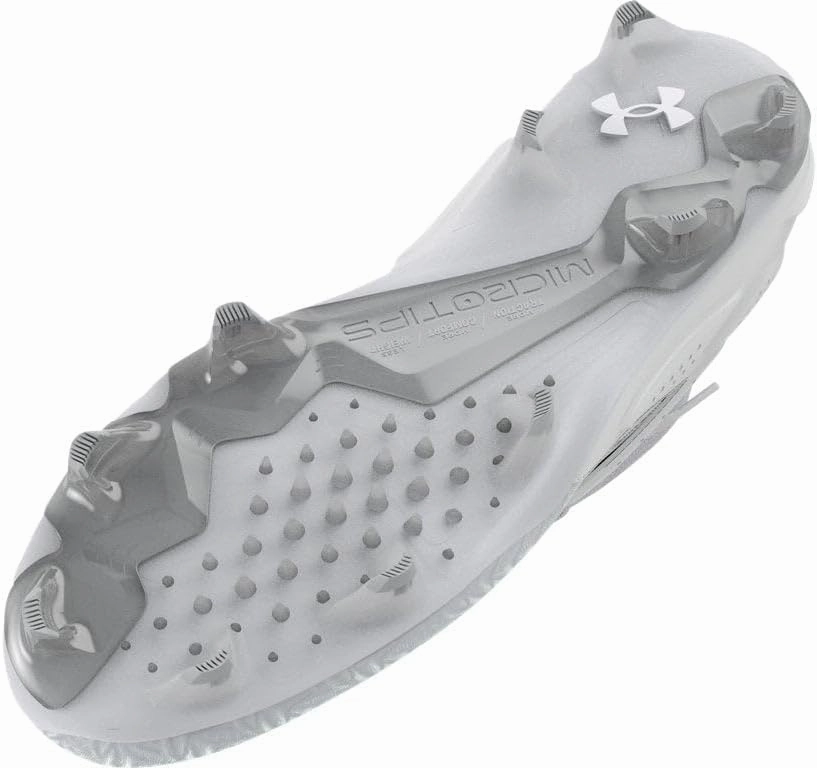 Under Armour Yard Pro Mid MT TPU - Men's (White/White/Metallic Silver)