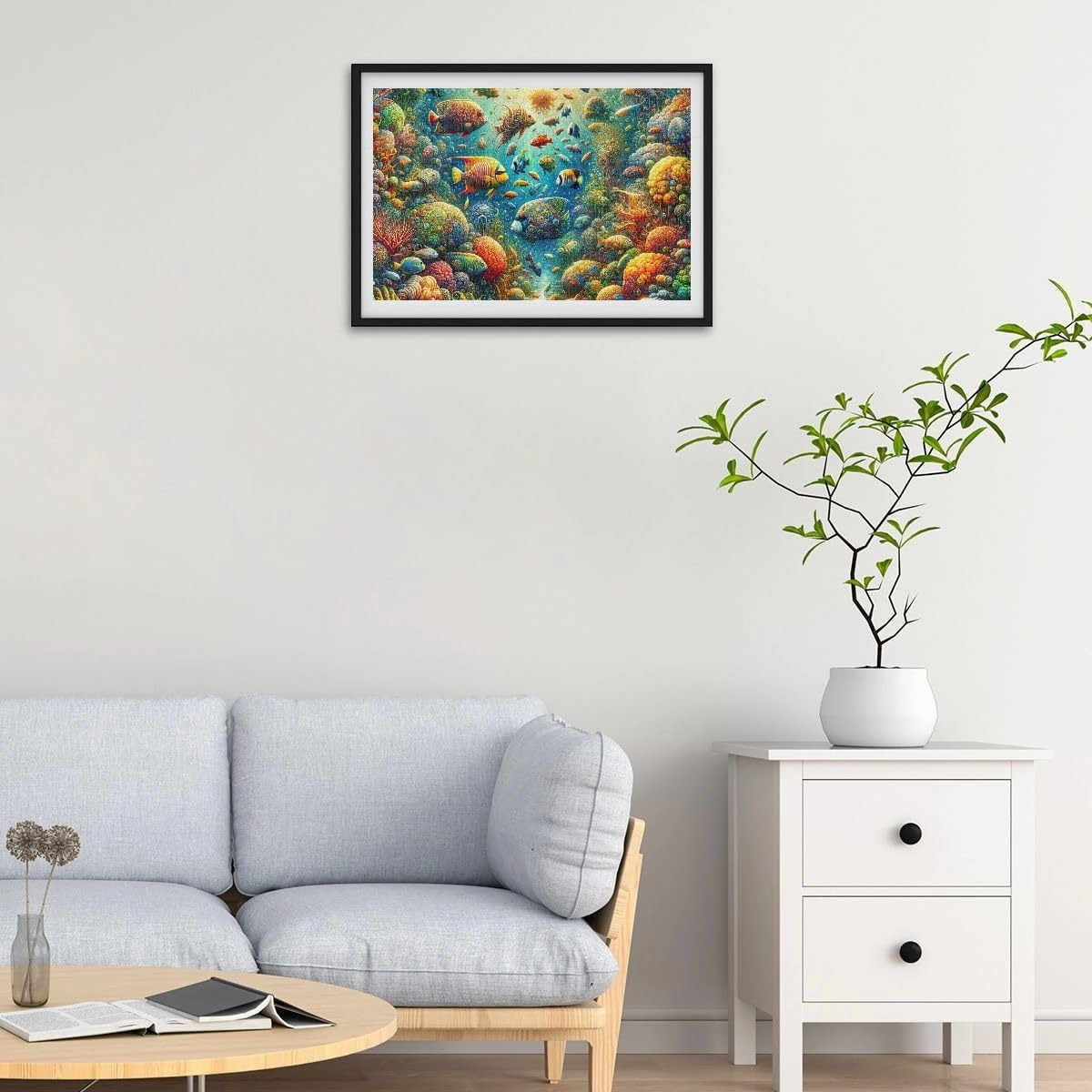 Underwater Fishes Jigsaw Puzzle 500 Piece Jigsaw Puzzle Puzzle Game Home Wall Artwork Fun Family Activity