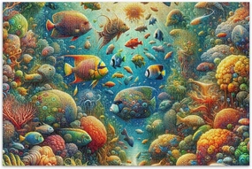 Underwater Fishes Jigsaw Puzzle 500 Piece Jigsaw Puzzle Puzzle Game Home Wall Artwork Fun Family Activity