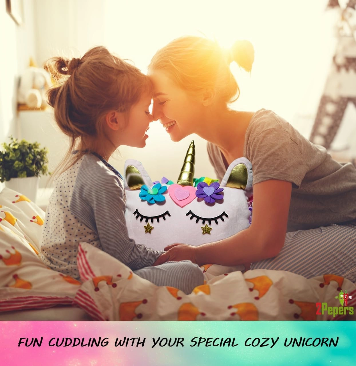 Unicorn Pillow Kit Arts and Crafts for Girls 3 4 5 6 7 8 9 10 11 12 Years Old (No Sew), DIY Unicorn Craft Supplies Plush Toy Stuffed Pillow, Best Kids Easter Present for Little Girls