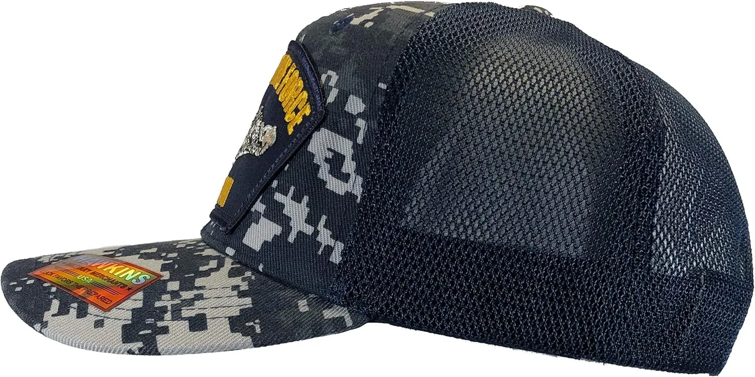 U.S. Submarine Service Veteran Hat Digital Blue with Sticker
