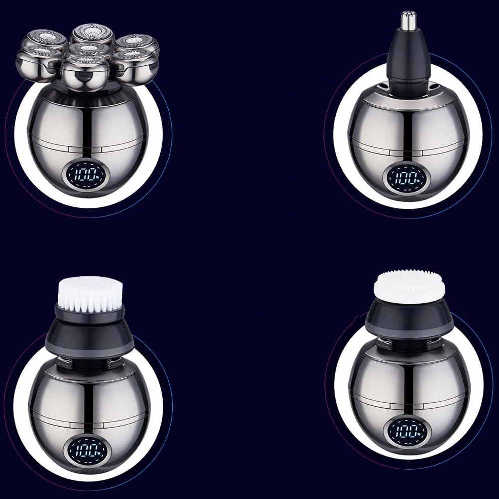 USB Rechargeable 7 Floating Heads Electric Shaver for Men