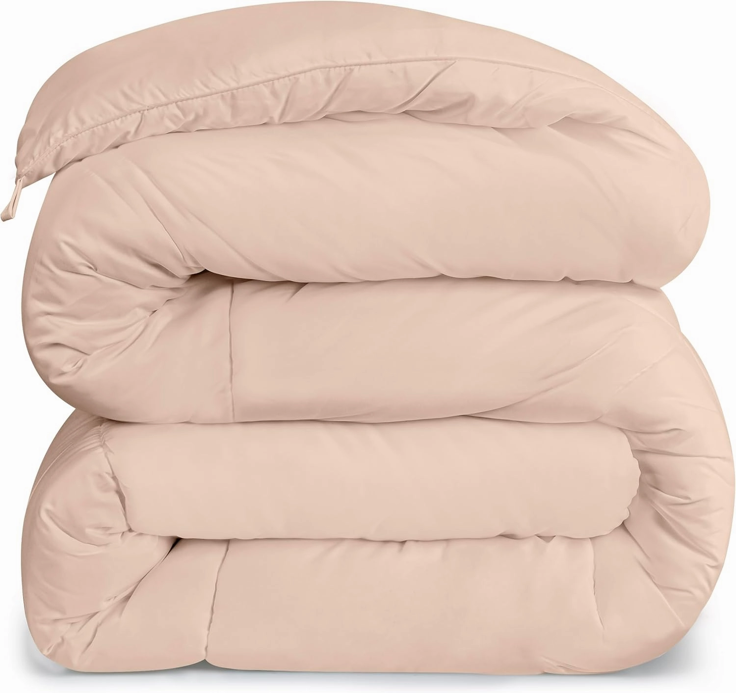 Utopia Bedding Comforters Twin Size, All Season Duvet Insert, Down Alternative Box Stitched Bed Comforter with Corner Tabs, Machine Washable (Beige)