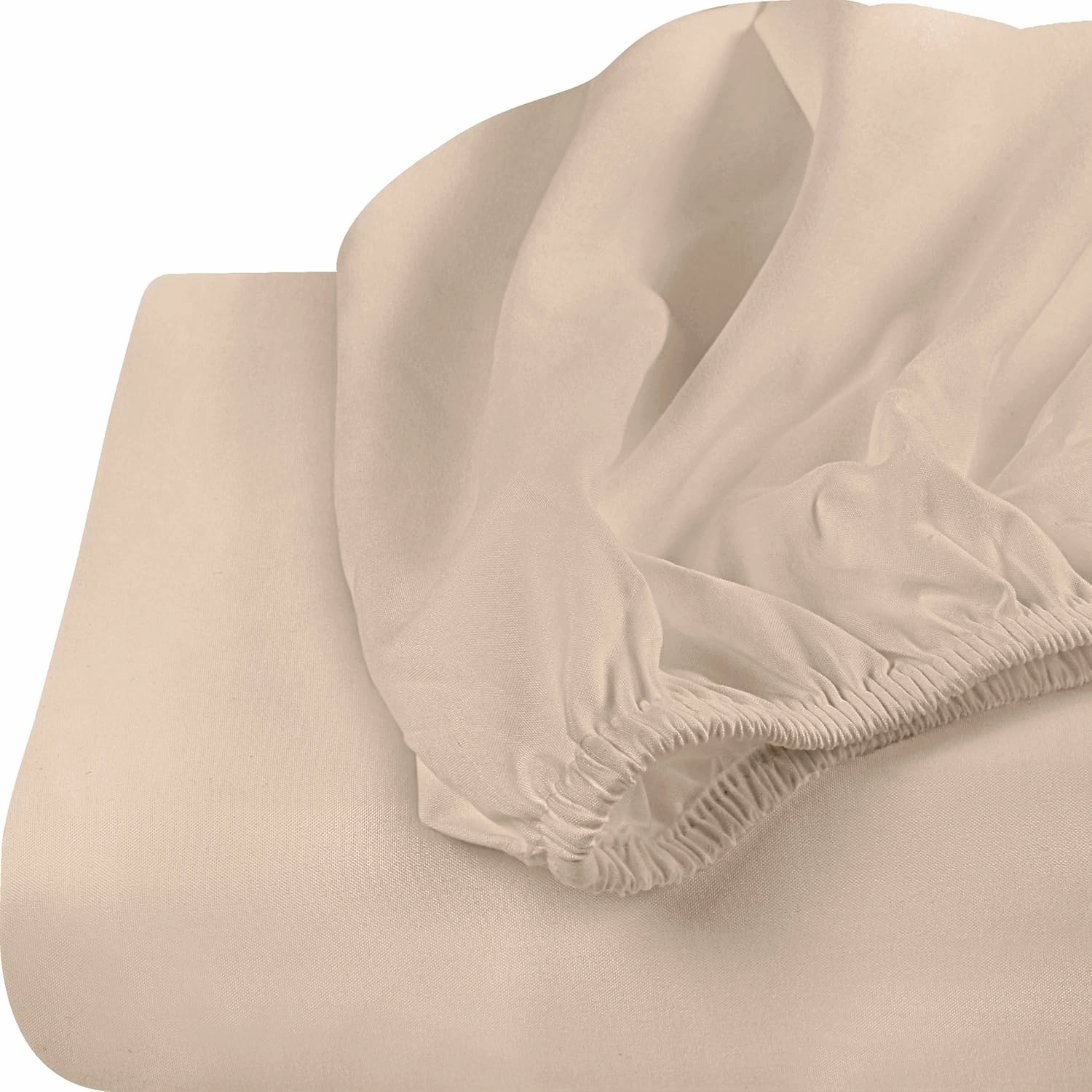 Utopia Bedding Twin Fitted Sheets - Bulk Pack of 6 Bottom Sheets - Soft Brushed Microfiber - Deep Pockets - Shrinkage & Fade Resistant - Easy Care (Beige)