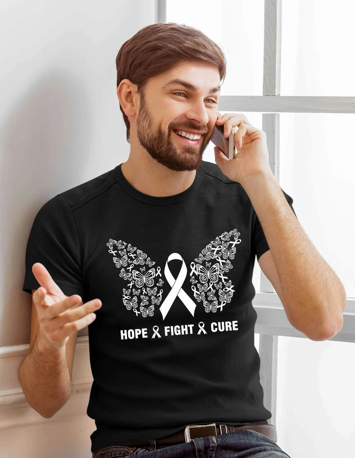 Veracco Hope Fight Cure Breast Cancer Awareness Pink Ribbon O-Neck Strong Fighter Survivor Women's T-Shirt Gifts