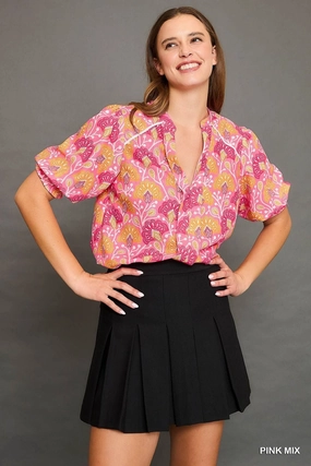 Vibrant Floral Blouse