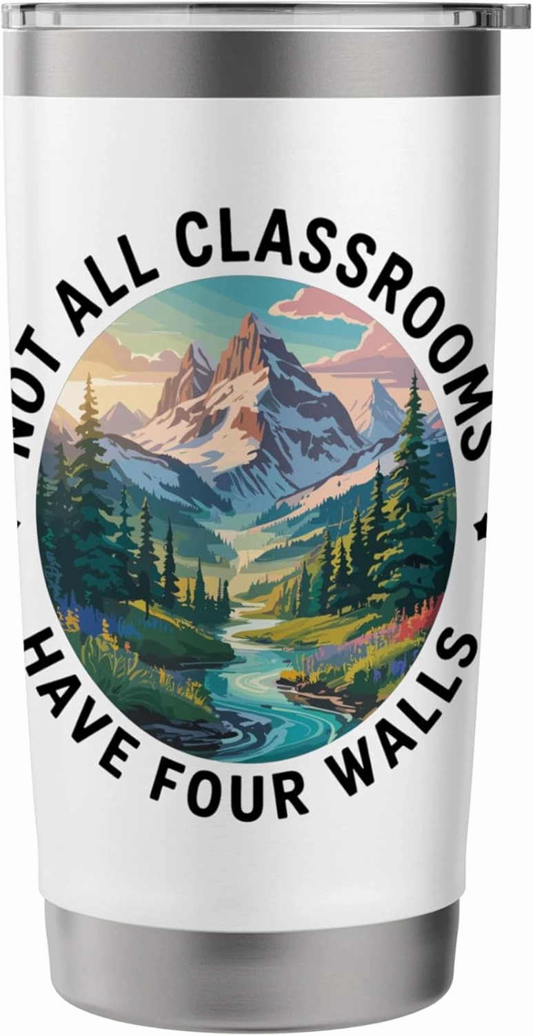 Vibrant Mountain Stream Forest Escape Stainless Steel Insulated Tumbler