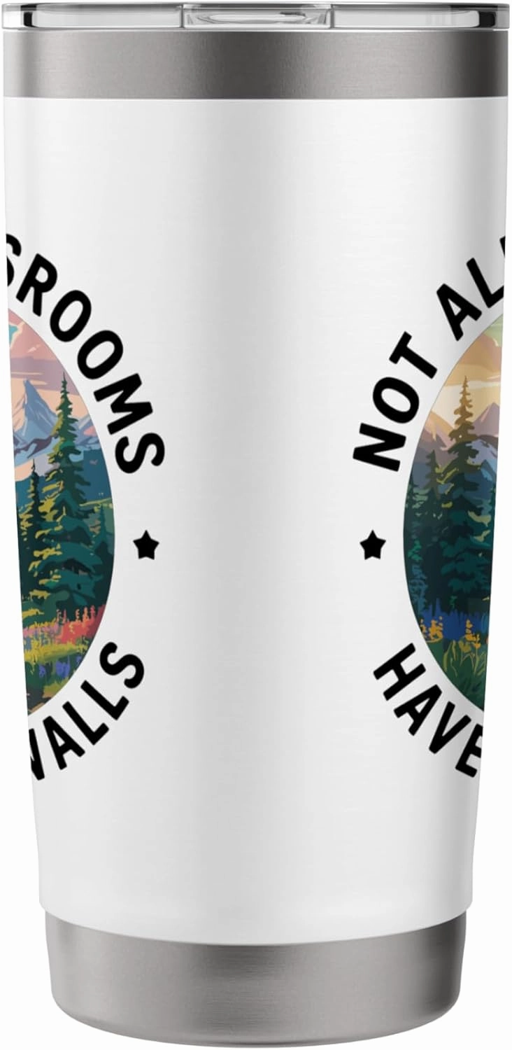Vibrant Mountain Stream Forest Escape Stainless Steel Insulated Tumbler