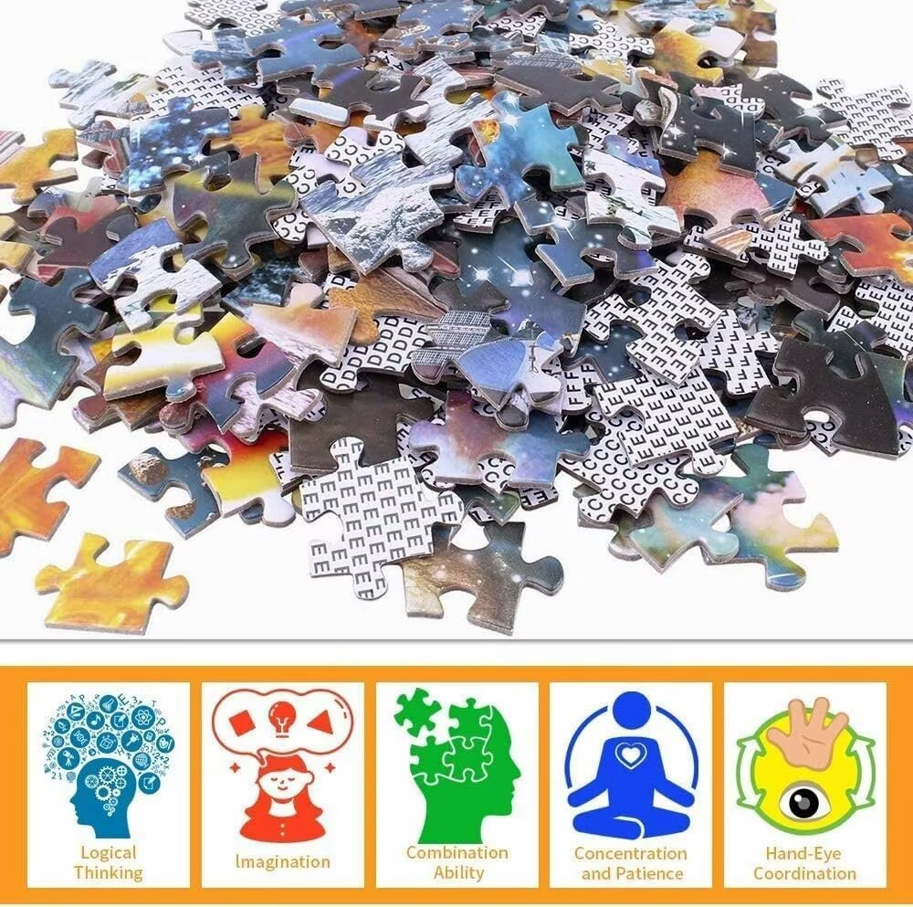 Vibrant Sea Turtle Fish in Summer 1000 Pieces Jigsaw Puzzles for Adults Challenging Entertainment Wooden Puzzle Toys Home Decoration Challenge Puzzle Games Best Gifts for Family,Children,Friends