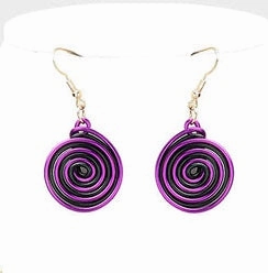 Vibrant Striped Necklace & Earring Set