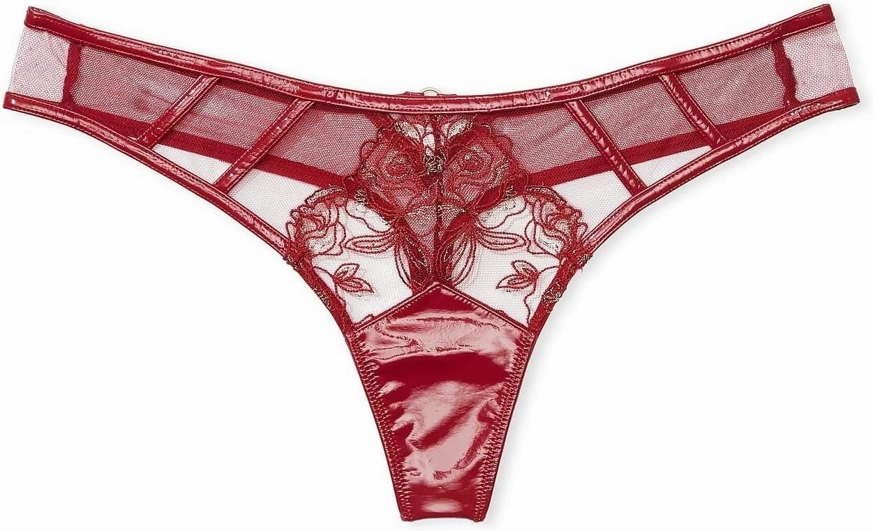 Victoria's Secret Midnight Affair Thong Panty Color Red New
