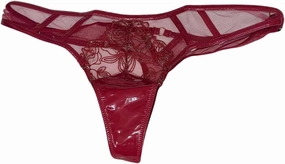 Victoria's Secret Midnight Affair Thong Panty Color Red New