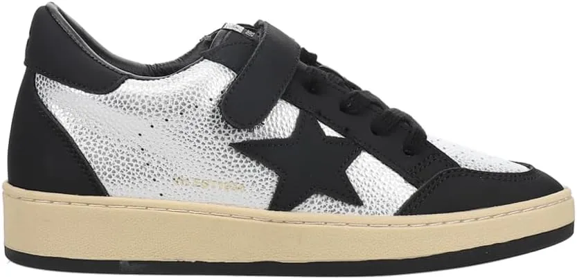 Vintage Havana Womens Dakota Metallic Perforated Slip On Sneakers Shoes Casual - Black, Silver