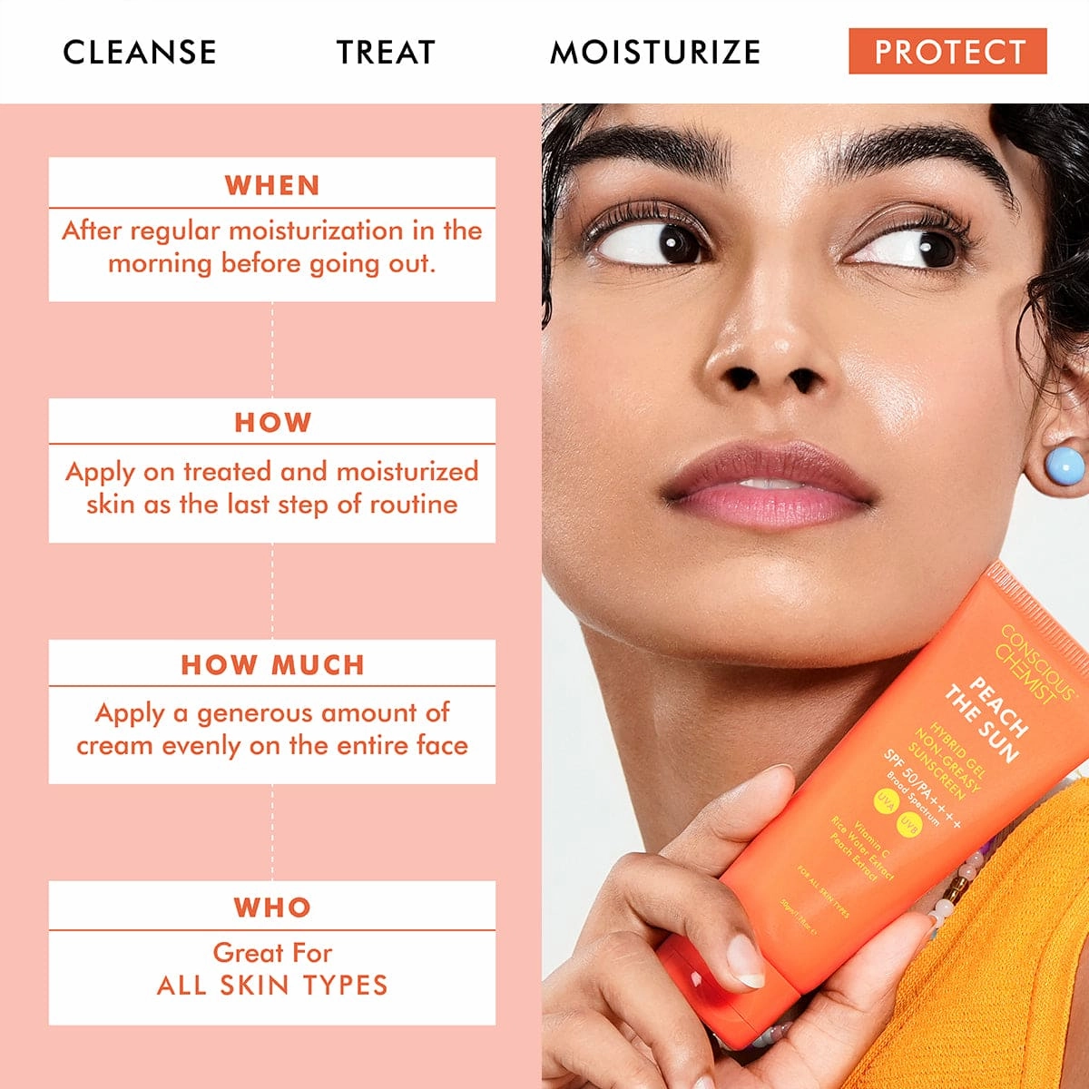 Vitamin C Sunscreen | SPF 50 PA     | Zero Whitecast | 50 gm