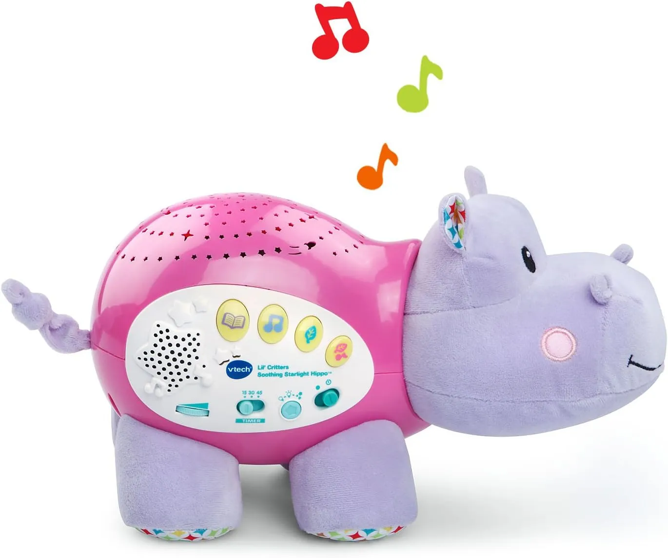 VTech Baby Lil' Critters Soothing Starlight Hippo, Pink