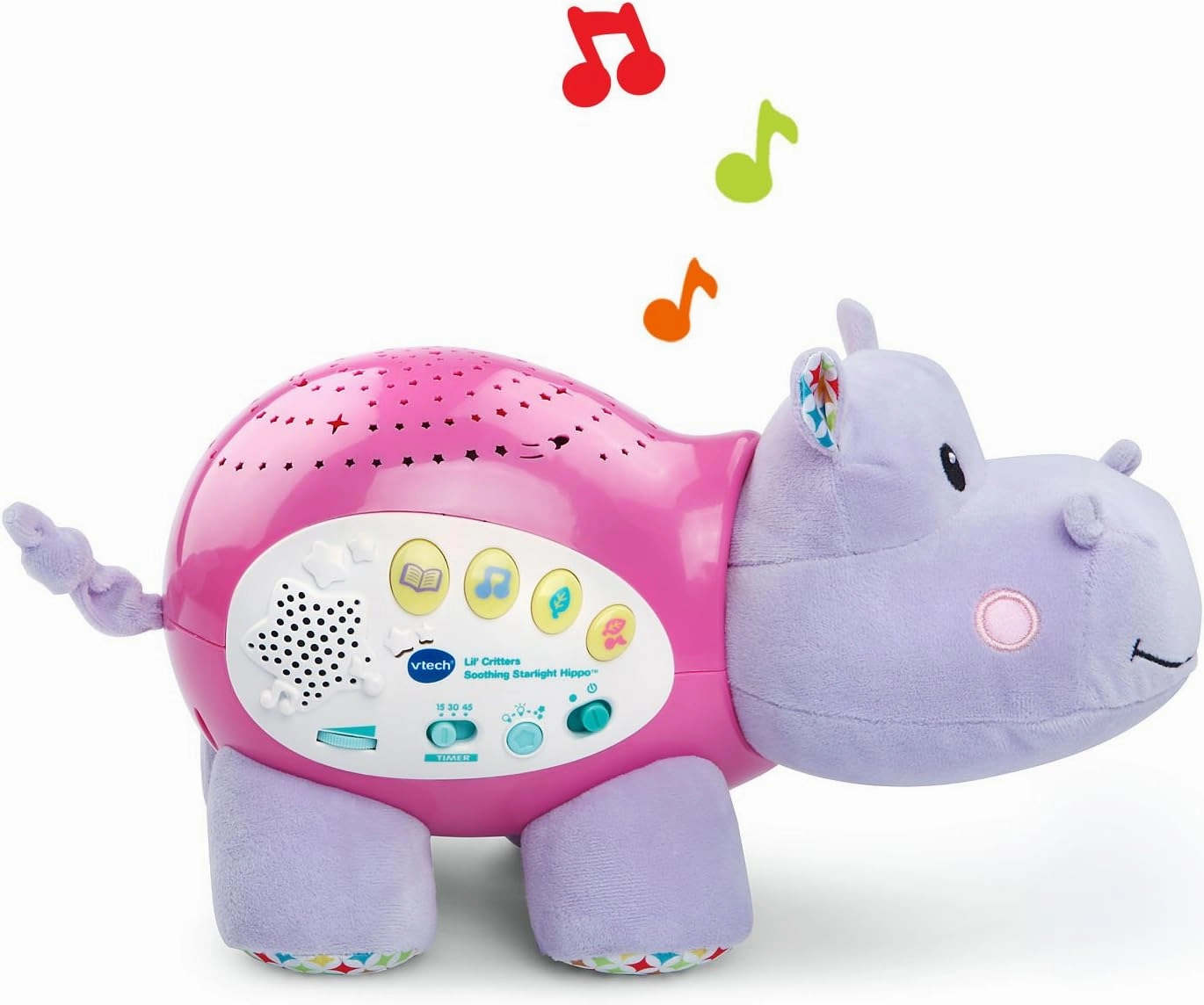VTech Baby Lil' Critters Soothing Starlight Hippo, Pink