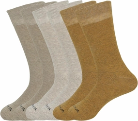 WANDER Men's Dress Socks Cotton Thin Classic Lightweight Socks 6/8 Pairs Solid & Patterned Soft Breathable Socks