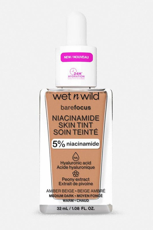 Wet N Wild  Bare Focus Niacinamide Skin Tint- Amber Beige