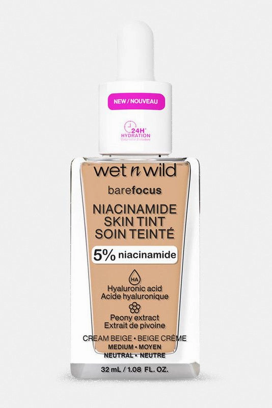 Wet N Wild Bare Focus Niacinamide Skin Tint- Cream Beige