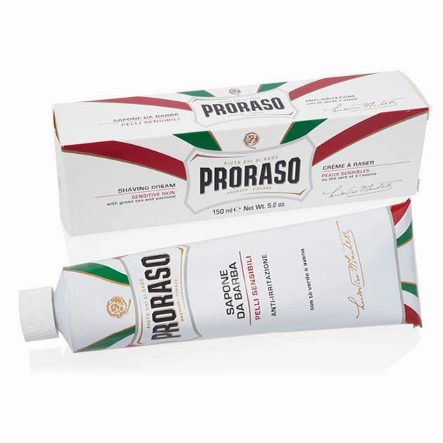 White: Shaving Cream Tube Sensitive Skin