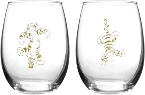 Winnie The Pooh Collectible Wine Glass Set (Tigger),16 fluid ounce