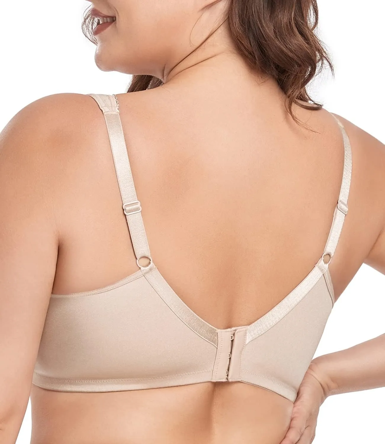 wirarpa Women's Bras Wireless Full Coverage Plus Size Minimizer Non Padded Comfort Soft Bra Multipack