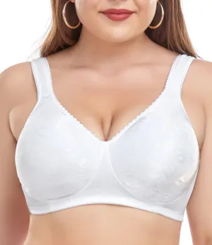 wirarpa Women's Bras Wireless Full Coverage Plus Size Minimizer Non Padded Comfort Soft Bra Multipack
