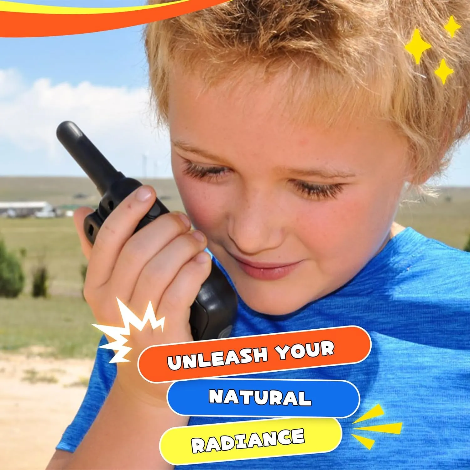 Wishouse Walkie Talkies Rechargeable for Kids Adults Long Range,Xmas Birthday Gift for Boys Girls 3 4 5 6 7 8 9 10 Year Old,Hiking Camping Gear Games Ideas Toys with Flashlight,VOX,Easy to Use 4 Pack