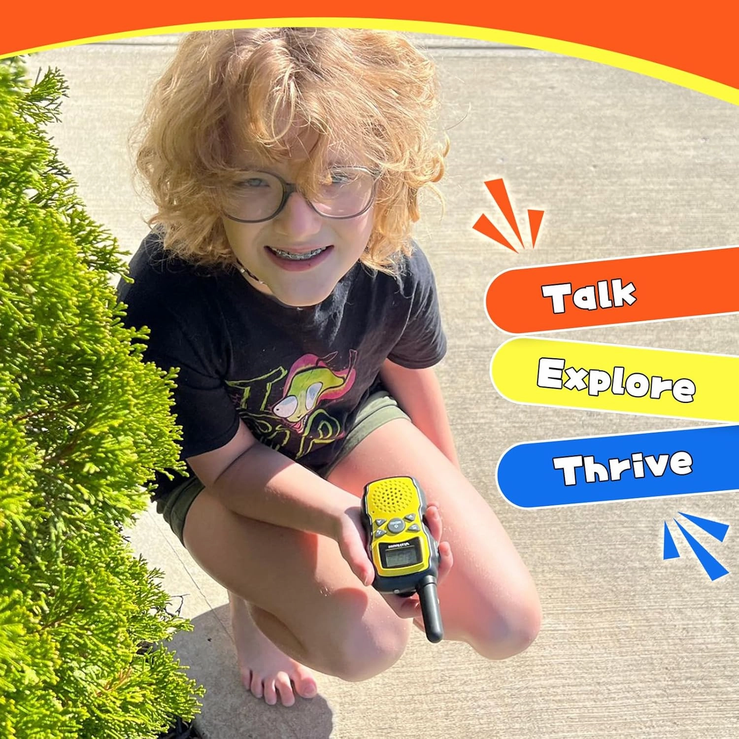 Wishouse Walkie Talkies for Kids 4 Pack,Family Walky Talky Adults Children Radio Long Range,Outdoor Camping Fun Toys Birthday Present Xmas Gifts for 4 5 6 7 8 Year Old Girls Boys No Battery No Charger