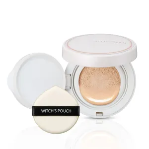 Witch's Pouch Essence Serum Facial Deep Hydration Radiant Barrier BB Cushion Foundation SPF38 PA   Cover Long Lasting Toneup Moisture Korean Makeup (21 Light Beige)